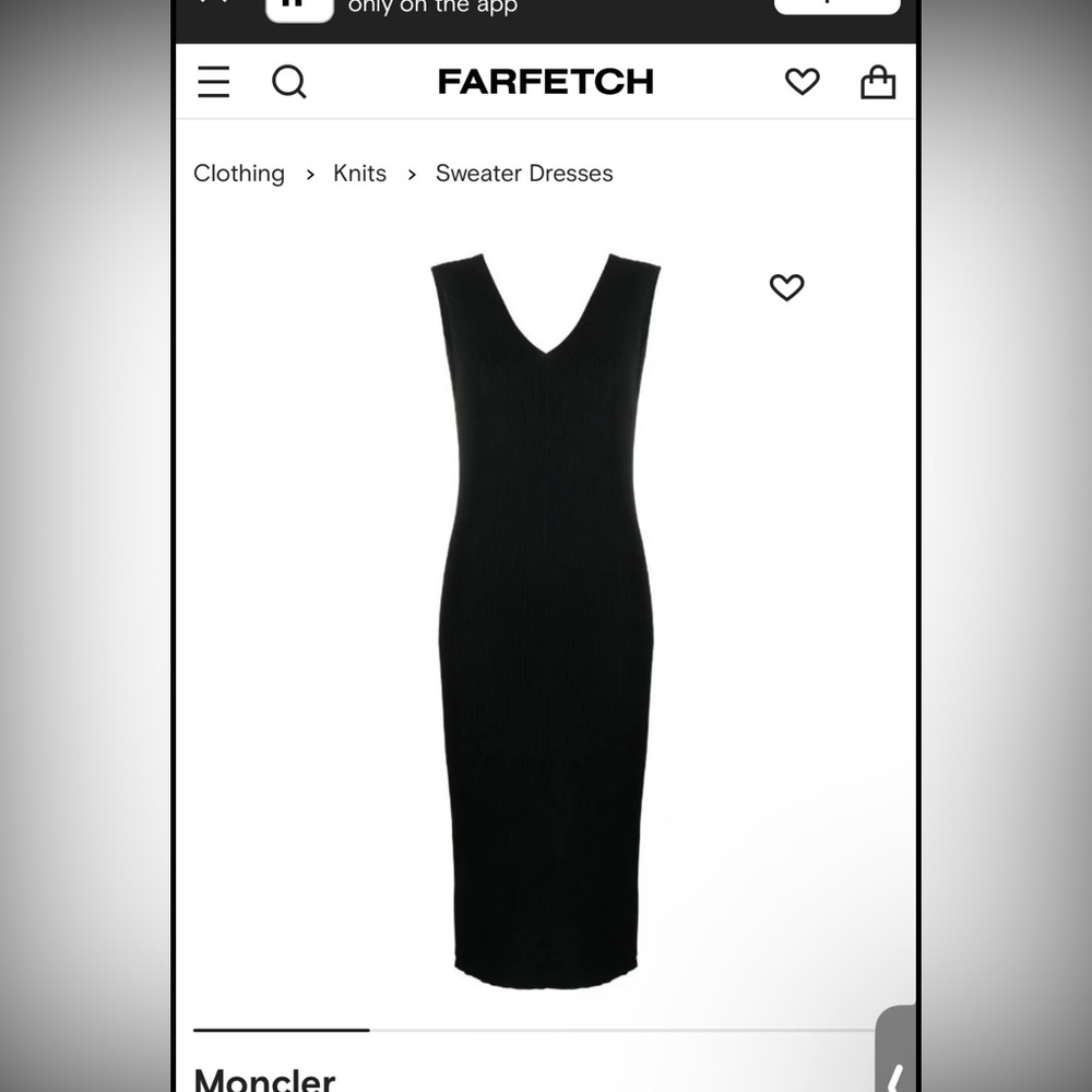 Moncler midi netted midi dress